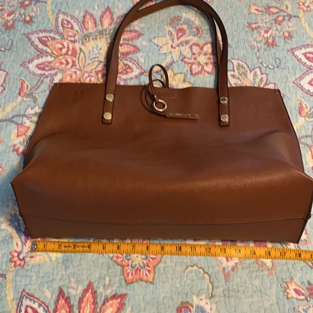 Calvin Klein Faux Leather Tote with Clutch Bag - Picture 9 of 17